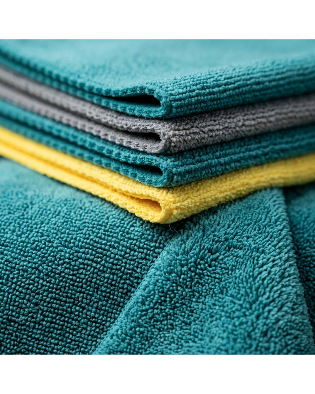 Negoods Edgeless Automotive Detailing Cloth Set of 6 40 x 40 cm 350 GSM - Detail view