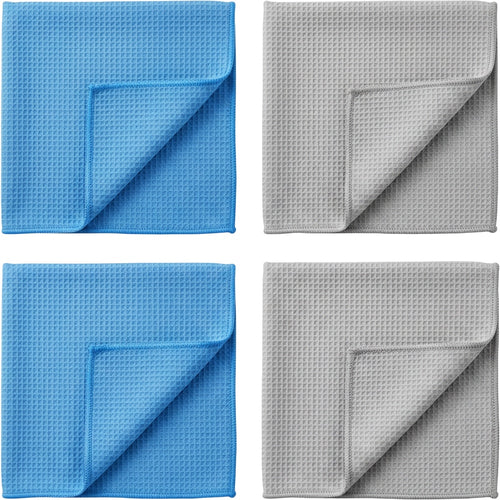 Negoods Waffle-Weave Automotive Glass Cloth Set of 4 40 x 40 cm 300 GSM - Product view